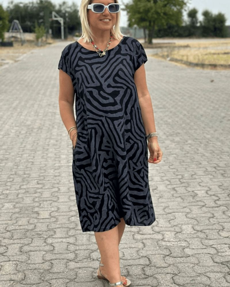 Ava | round neck summer dress