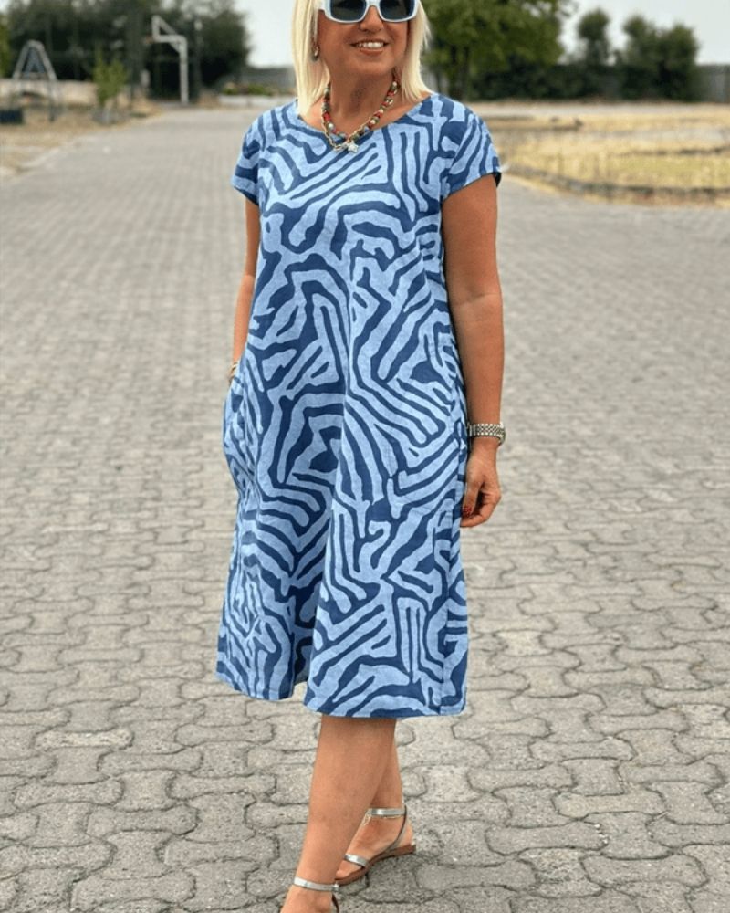 Ava | round neck summer dress
