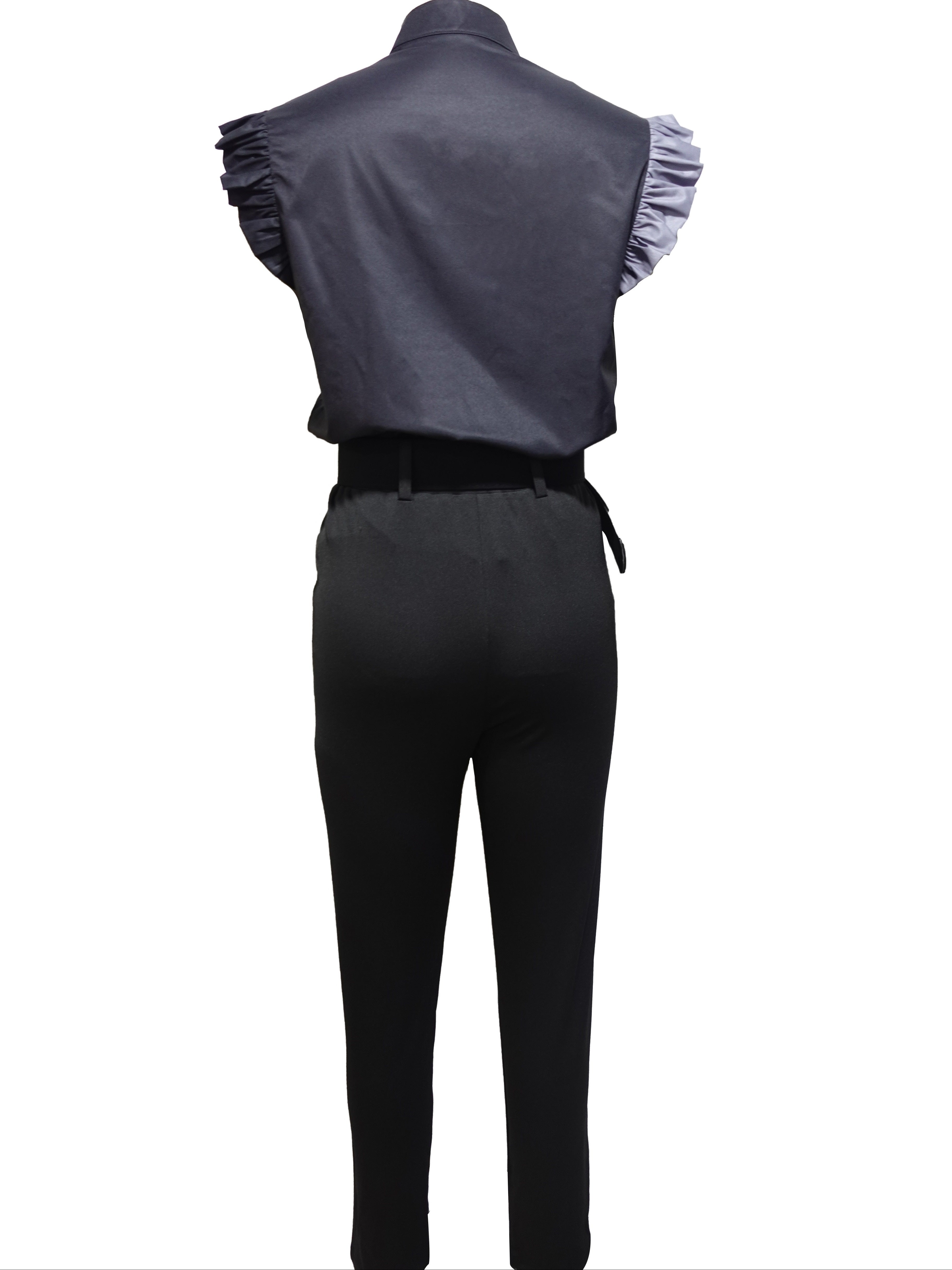 Florabel - Stylish Ruffle-Sleeve Set